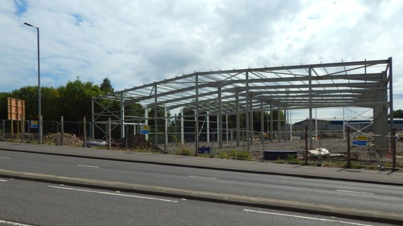 Renfrew Road Retail Park under construction